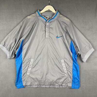 Vintage Nike Jacket Mens L Windbreaker Short Sleeve Snap Vintage Nike Jacket Mens L Windbreaker Short Sleeve Snap