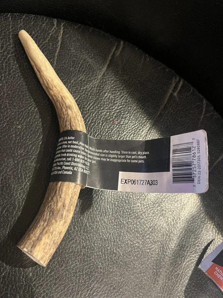 Dentley's Nature's Chews XL Elk Antler Dog Chew - Image 3 of 4