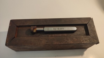1/4 18 NPTF THREAD PLUG GAGE  Gewindeprüfdorn Lehrdorn Prüfdorn