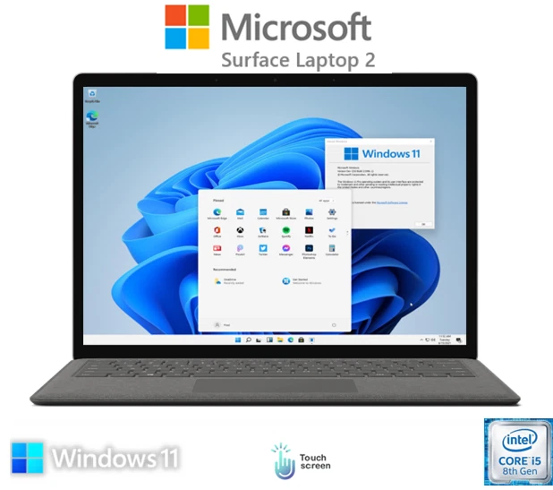 Microsoft Surface LAPTOP 2 Intel Quad core i5 8th gen. 8GB ram 128GB NvMe GOOD - Image 2 of 4