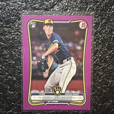 2026 Bowman Baseball Jacob Misiorowski RC Fuchsia Parallel Border /299 Brewers
