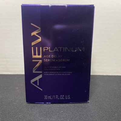 AVON Anew Platinum Age-Delay Serum Full Size  30ml / 1fl oz. New Sealed  