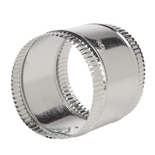 Master Flow 16 In. Flexible Duct Pipe Sheet Metal HVAC Connector Splice Collar
