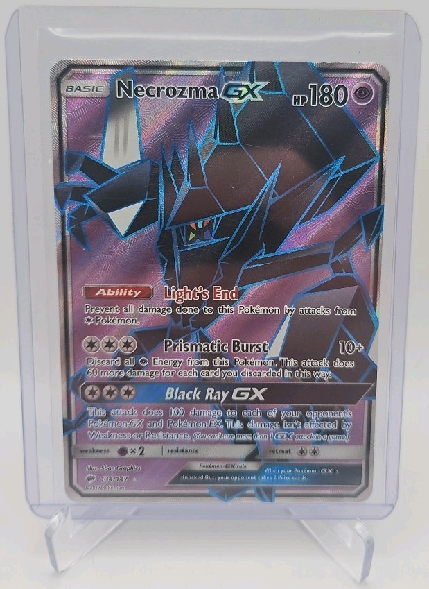 Pokemon TCG Burning Shadows Necrozma GX Full Art 134/147 M/NM
