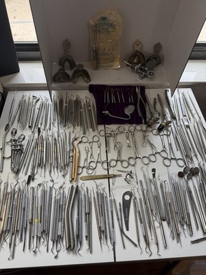 HUGE LOT OF 199 VINTAGE DENTAL TOOLS