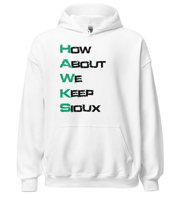 #ad Funny UND Hawks Hoodie “How About We Keep Sioux” North Dakota Fan Sweatshirt $45.00
