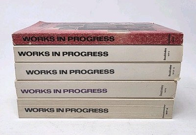 Vintage Paperback lot of 5 ''Works In Progress'' #'s 2, 3, 5, 6 & 8