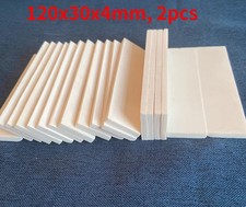 Buffalo Bovine Bone Handle Scales Slabs DIY Carving Material 120x30x4mm, 2pcs