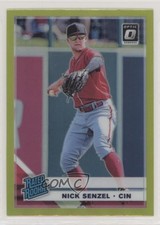 2019 Panini Donruss Optic Rated Rookies Lime Green Prizm Nick Senzel #89 7m3