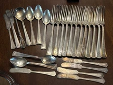 Lot Of 26 Silver Plated Flatware Pieces - Mixed Lot, Must See!