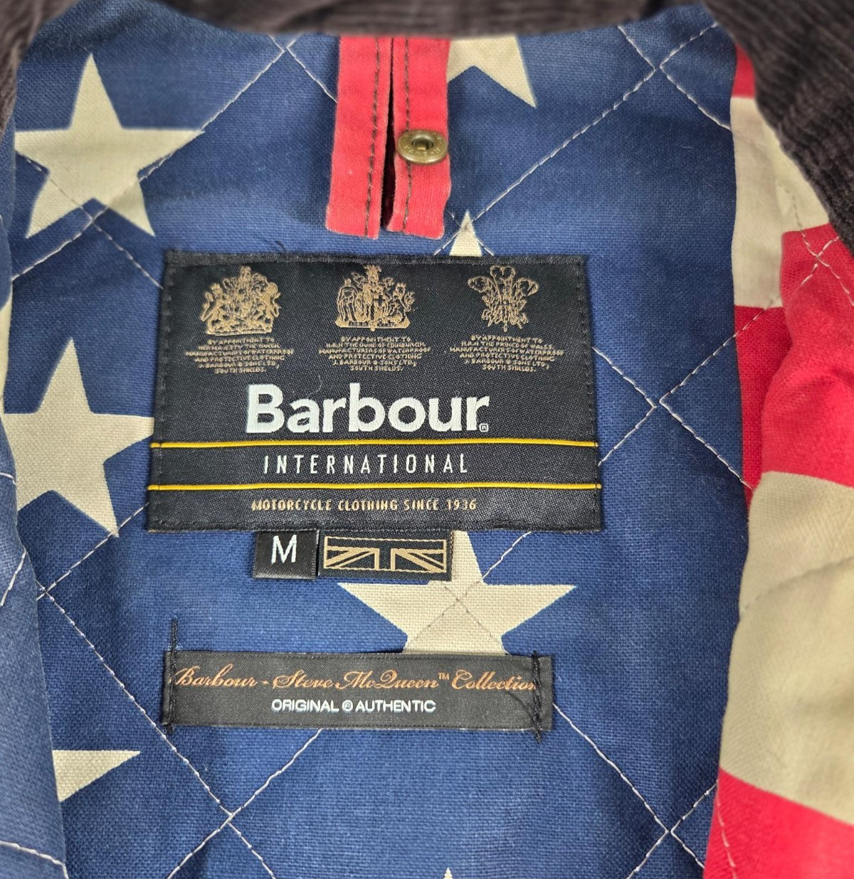 Rare Barbour International  (Size Medium) Steve McQueen Mens Motercycle Jacket image 2