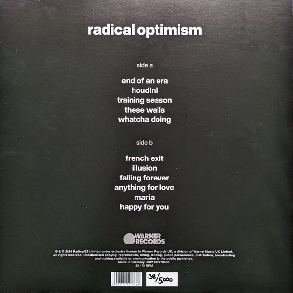 Dua Lipa Radical Optimismus Zoetrope Limitierte Auflage Vinyl LP Neu - Bild 2 von 2