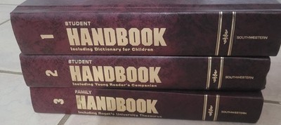 Leather Bound Student Handbook Volumes 1 -3 Southwestern Very Good 