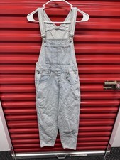 Vintage 80  s Guess Jeans Bib Overalls Blue Jean Denim Womens Sz 3 USA Georges