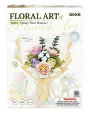 ROKR Spring Time Bouquet 3D Puzzle Flowers DIY 3D Building Model Kit  Home Decor
