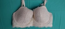 AERIE REAL GOOD 38D IVORY REAL POWER BALCONETTE LIGHTLY PADDED CUPS F. LACE NEW