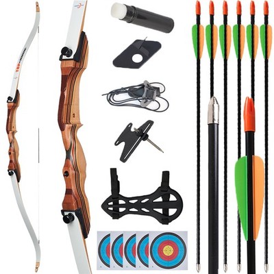 48'' Bogenschießen Recurvebogen Set für Jugendliche&Anfänger RH 10/16/20lbs Jagd