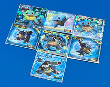 Lot 7 Mega Blastoise Blastoise Squirtle Pokemon sticker set Japanese