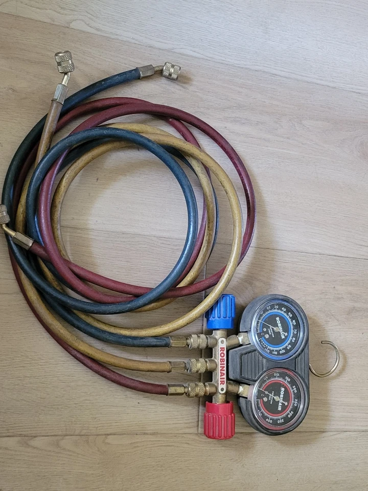 JUEGO DE MANÓMETROS ROBINAIR HVAC 0 a 500, 0 a 120 Foto 3 de 4