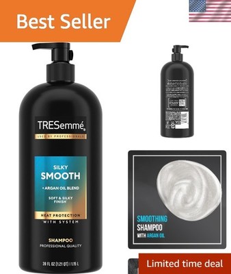TRESemmé 39 oz Smooth & Silky Shampoo with Pump - Nourishing Argan Oil Formula