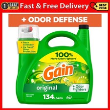 Gain Liquid Laundry Detergent, Original Scent, 194 fl oz, 134 Loads 0.17 per gallon