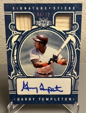 2025 Leaf Lumber Garry Templeton Dark Blue Signature Sticks Bat Auto #8/12