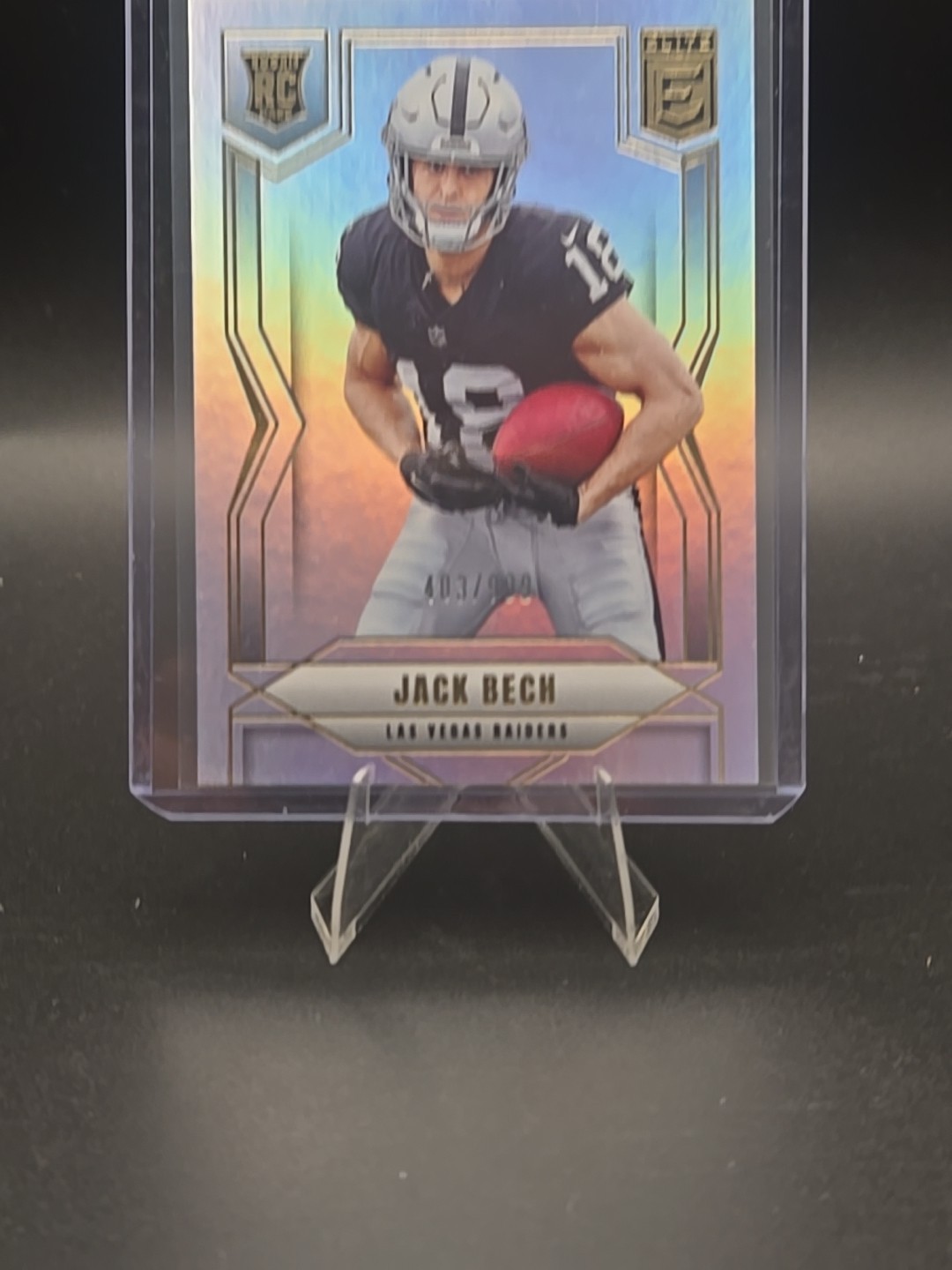 2025 Donruss Elite /999 JACK BECH Rookie Silver Prizm RC Raiders