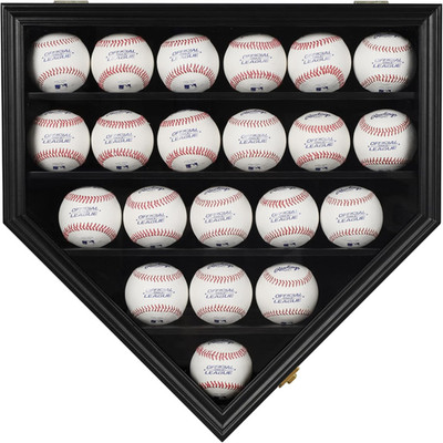 Baseball Display Case Baseball Holders for Balls Display with 21 Slots Wall Disp