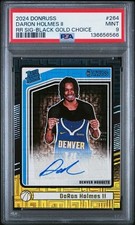 DARON HOLMES II SSP🔥 2024 DONRUSS GOLD CHOICE AUTO RR BOOKEND 8/8 RC PSA 9 💛