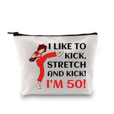 G2TUP TV Show Inspired Gift I Like To Kick I'm 50 Makeup Bag Fun Skit Lover C...