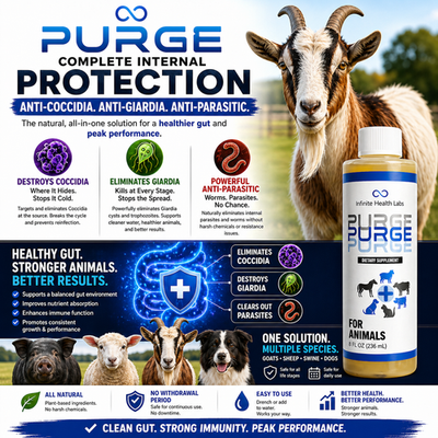 tobacco for worming goats Purge - Natural wormer / coccidia tx for cattle, goats, sheep, pigs, & dogs  8oz