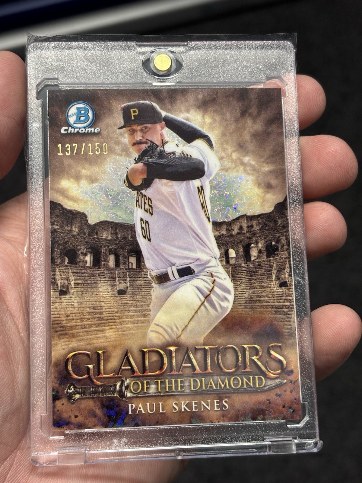 2024 Bowman Chrome Paul Skenes GLADIATORS OF THE DIAMOND /150 MINI DIAMOND