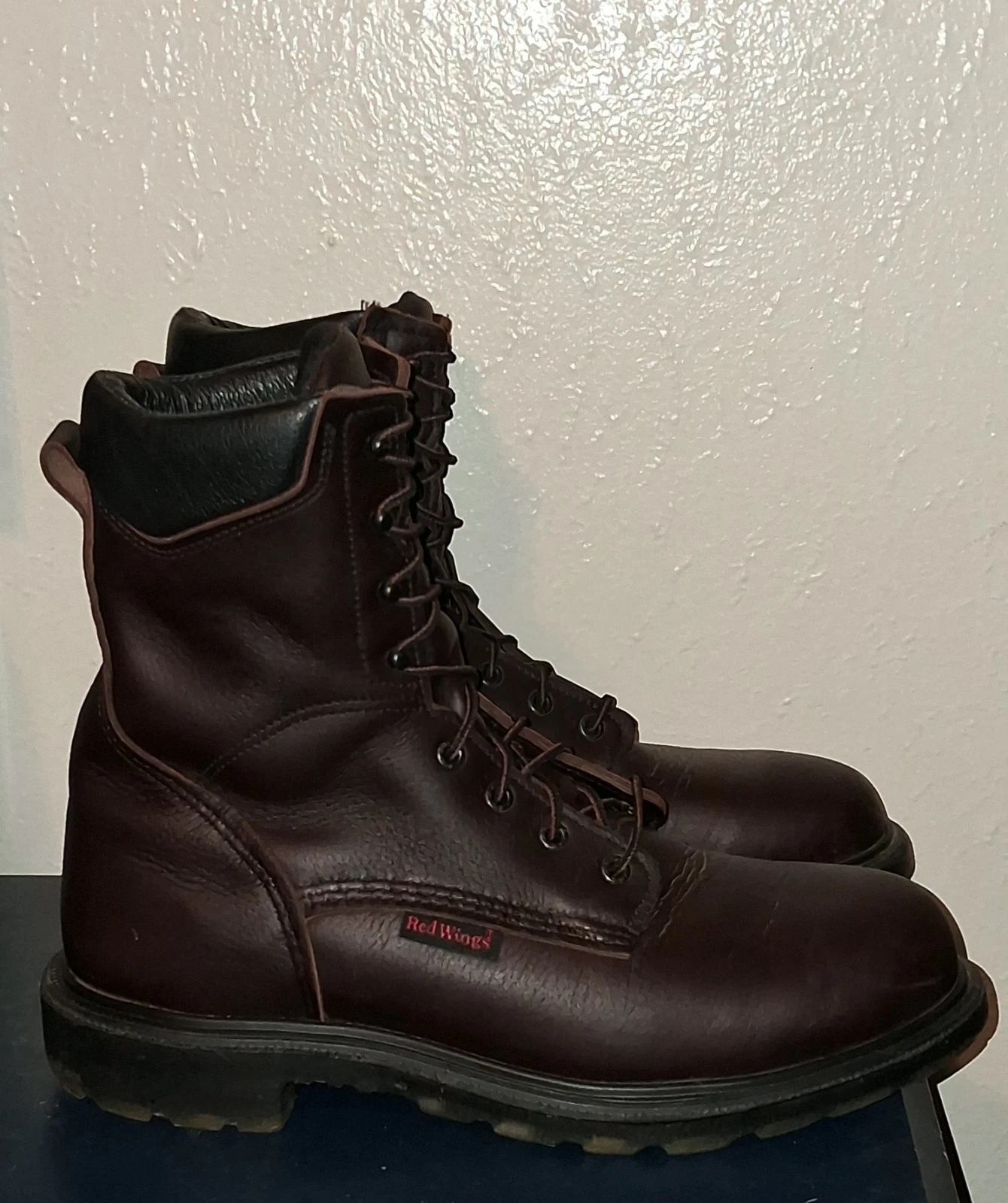 Red Wing Men's Size 11.5 8"SuperSole 2.0 E.H 608 Soft Toe Work Boots