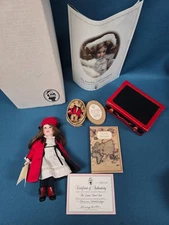 Wendy Lawton 9” Wood & Porcelain Travel Doll 1997