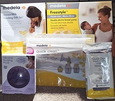 Medela Freestyle Hands-Free Double Electric Breast Pump Accessory Bundle