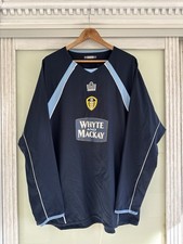 Vintage Leeds United 2005-2006 Away Soccer Long Sleeve Jersey Shirt Kit Size XL