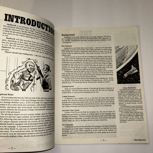 GURPS Supers Deathwish Adventure Softcover Supplement RPG Book SJG - Picture 8 of 9