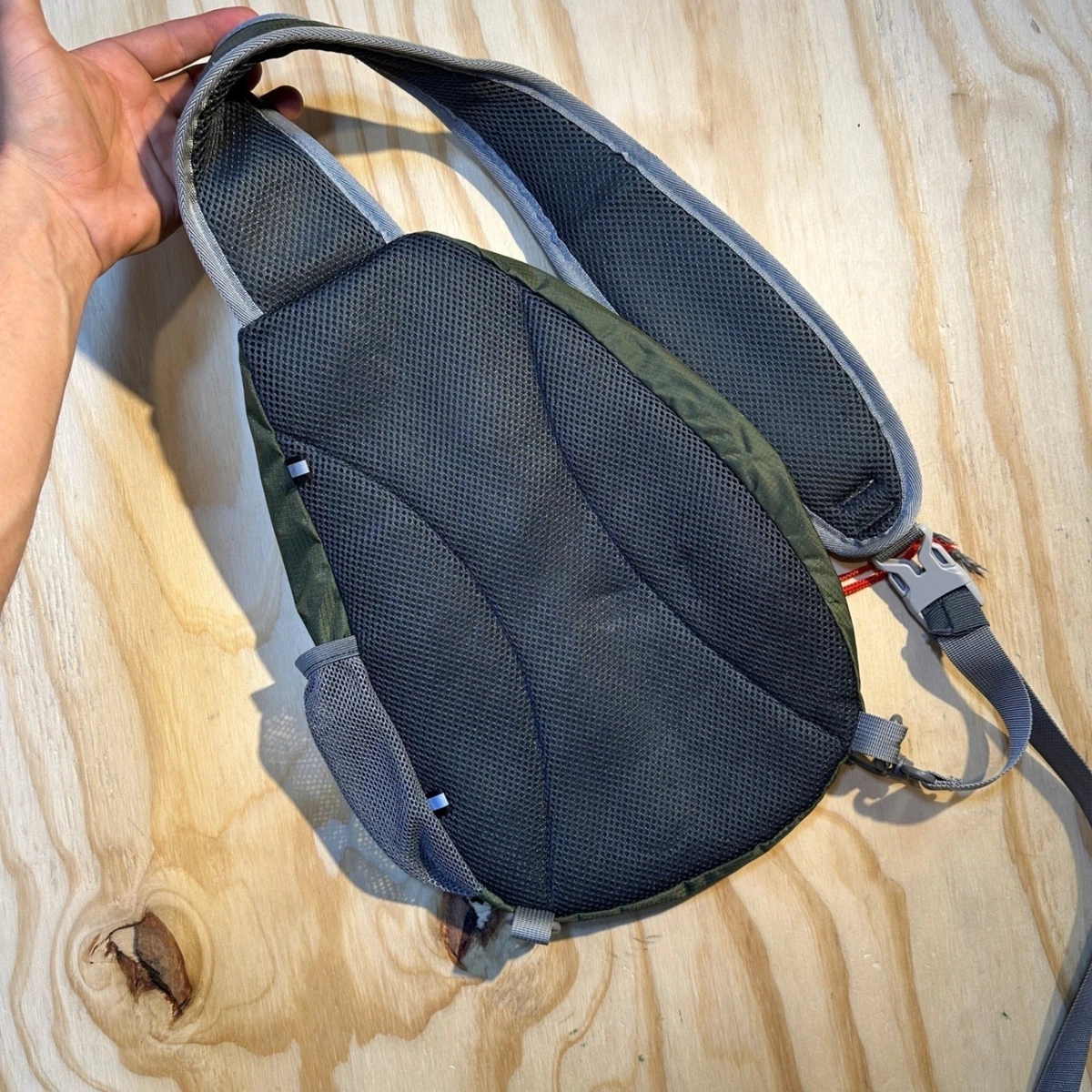 Waterfly Sling Backpack Green Ripstop Nylon Hiking Crossbody Bag OSFA