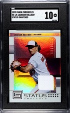 2023 Panini Chronicles Jackson Holliday SGC 10 Gem Mint Status Swatches