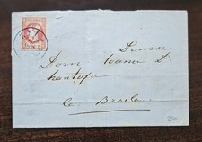 Lettre ROUMANIE 18 bani Rouge