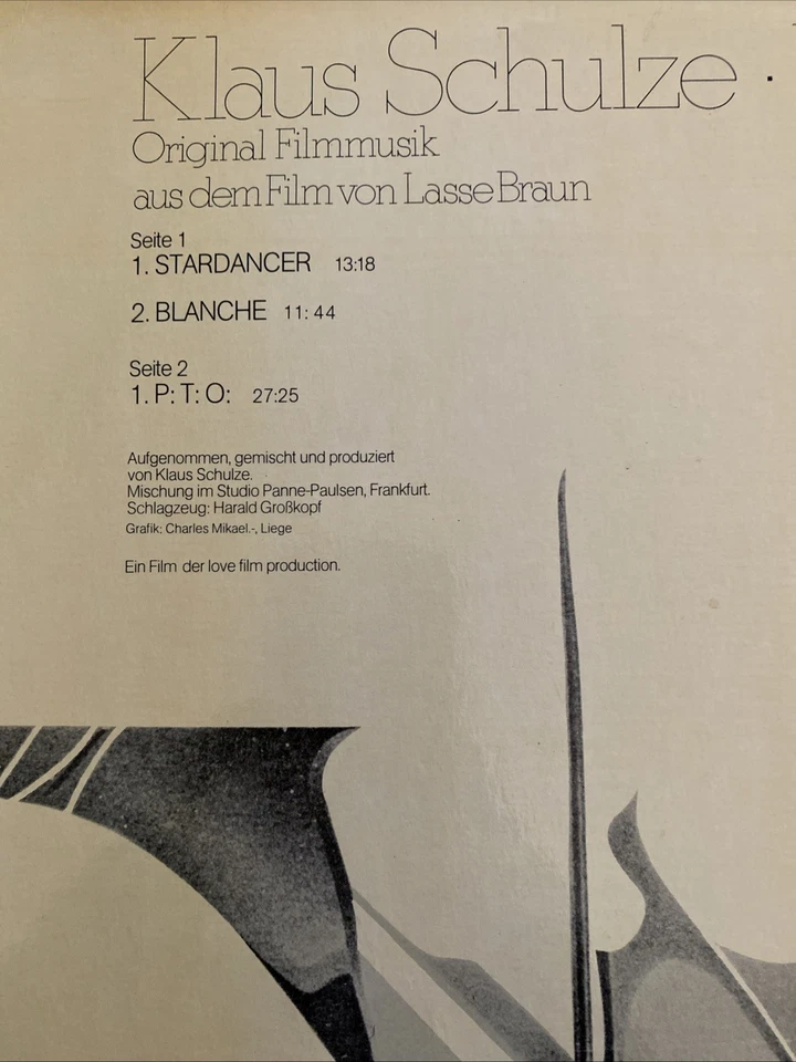 vinyl Lp, German, Body Love Soundtrack, Klaus Schulze, 331/3 Foto 3 de 4