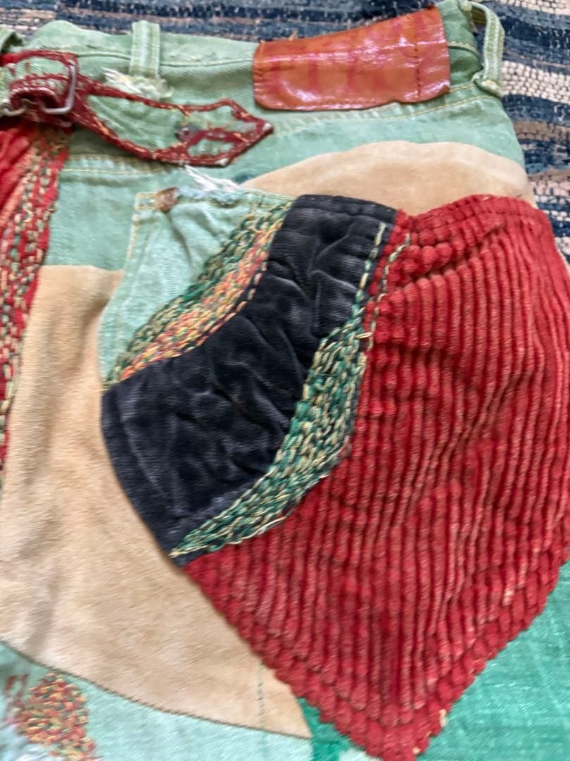 USED KAPITAL RASTA PATCHWORK DESIGN STRAIGHT DENI… - image 15