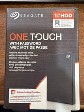 Seagate One Touch With Password 1TB Portable External HDD USB 3.0 Type-A (NEW)