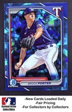 2024 Bowman Draft Sapphire Edition #BDC-172 Brock Porter Texas Rangers RC Rookie