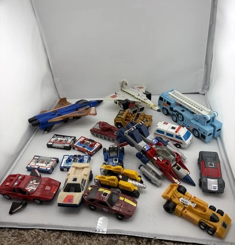 New ListingMixed Lot 18 Piece VTG 80s Takara Hasbro Original Transformers Vehicles Jets Etc