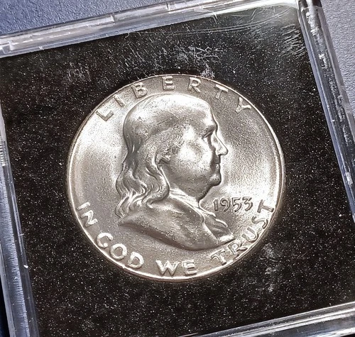 Gem BU 1953-S Franklin Half Dollar