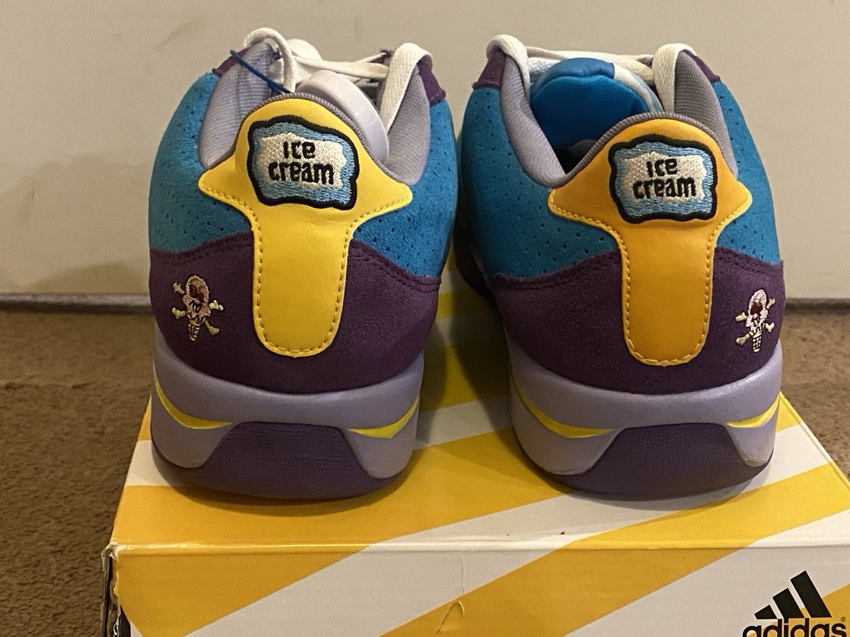 BBC Ice Cream Pharrell Malibu Blue Mens 9 Board Flip 1 2006 OG Y2K Rare Reebok Board Flip x BBC Ice Cream x Pharrell Blue Raspberry  main image 2