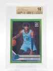 JA MORANT 2019-20 DONRUSS OPTIC RATED ROOKIE LIME GREEN /149 BGS 10 Q5442