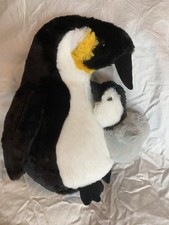 Way To Celebrate Mother  Baby Penguin Plush Penguin Stuffed Animal 12  