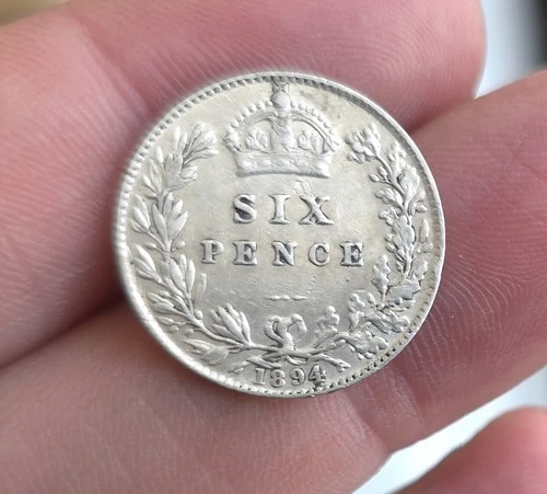 1894 Victoria Sixpence — photo from the most recent tracked eBay sale
